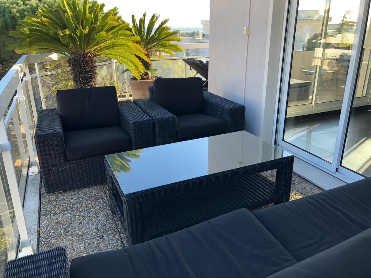 Gorgeous One-Bedroom Apartment With Terrace And Sea View -Stayinantibes- Bijou Plage المظهر الخارجي الصورة
